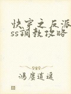 快穿之反派boss调教攻略 小说网封面