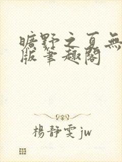 旷野之夏无删减版笔趣阁