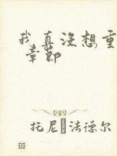 我真没想重生啊 章节