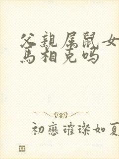 父亲属鼠女儿属马相克吗