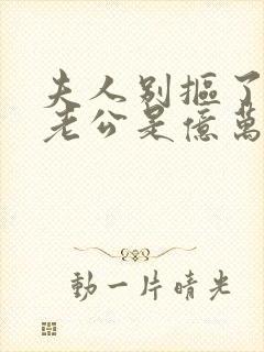 夫人别抠了,你老公是亿万总裁免费阅