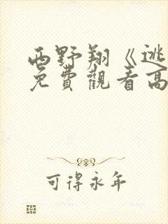 西野翔《逃杀》免费观看高清