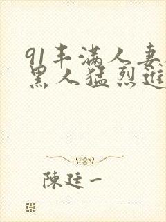 91丰满人妻被黑人猛烈进入