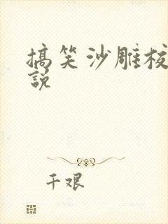 搞笑沙雕校园小说封面