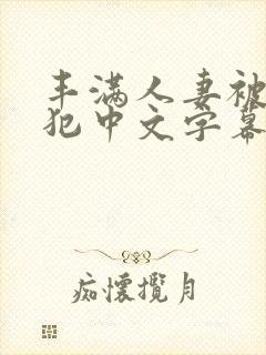 丰满人妻被公侵犯中文字幕