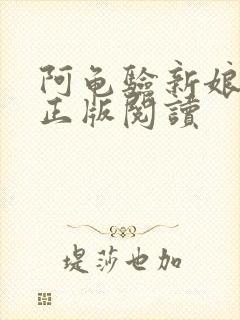 阿龟验新娘小说正版阅读