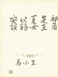 安以夏是哪部小说的女主角?