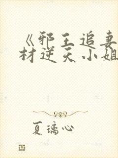 《邪王追妻:废材逆天小姐