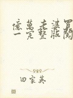 亿万老婆买一送一完整版阅读