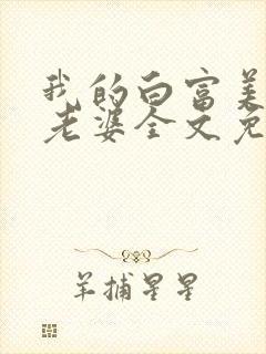 我的白富美总裁老婆全文免费阅读封面