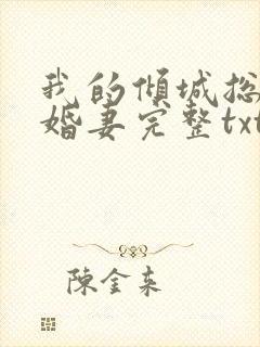 我的倾城总裁未婚妻完整txt下载