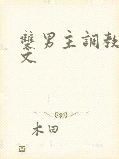 双男主调教高h文