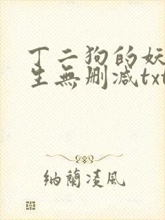 丁二狗的妖孽人生无删减txt