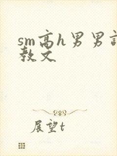 sm高h男男调教文