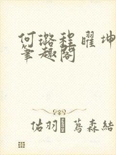 何璐程曜坤结局笔趣阁封面