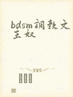 bdsm调教文主奴