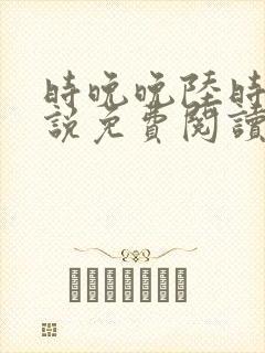 时晚晚陆时显小说免费阅读最新章节