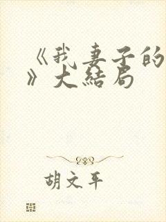 《我妻子的一切》大结局封面