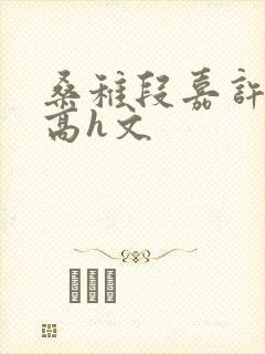 桑稚段嘉许纯肉高h文