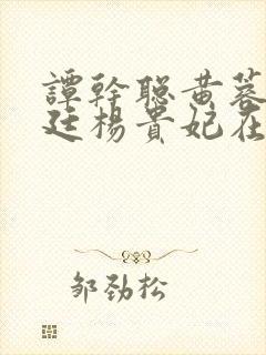 谭干聪黄蓉版宫廷杨贵妃在线