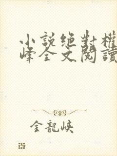 小说绝对权力秦峰全文阅读无弹窗