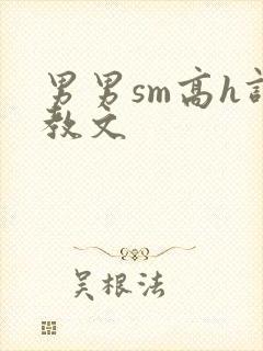 男男sm高h调教文