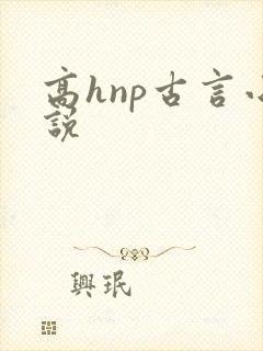 高hnp古言小说
