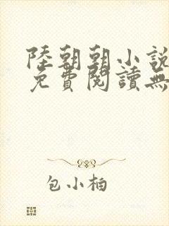 陆朝朝小说全文免费阅读无弹窗封面