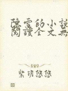 陈雪的小说免费阅读全文无弹窗封面
