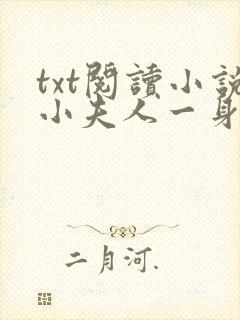 txt阅读小说小夫人一身反骨,大叔乖乖臣服封面