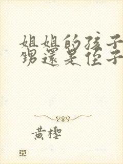 姐姐的孩子是外甥还是侄子