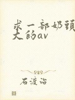 求一部奶头特别大的av