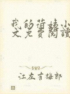 我的荷姨小说全文免费阅读无弹窗