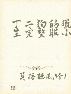 丁二狗的猎艳人生完整版小说