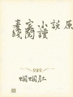 麦家小说原著在线阅读