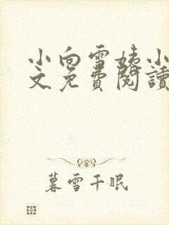 小向雪姨小说全文免费阅读最新章节