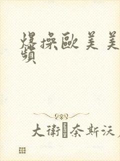 爆操欧美美女视频