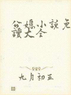 公媳小说免费阅读大全