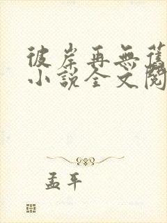 彼岸再无旧时爱小说全文阅读