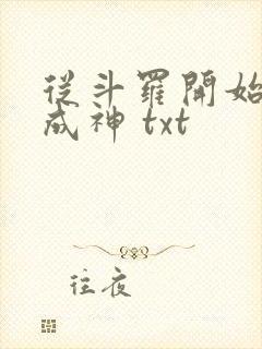 从斗罗开始逆天成神 txt