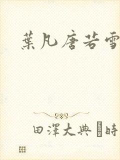 叶凡唐若雪更新