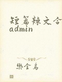 短篇辣文合集 admin封面