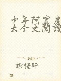 少年阿宾房东太太全文阅读章节目录