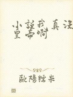 小说我真没想当皇帝啊