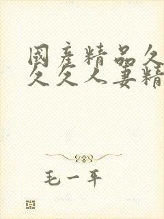 国产精品久久久久久人妻精品