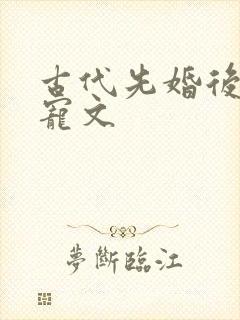 古代先婚后爱甜宠文封面