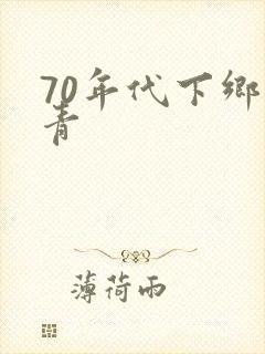 70年代下乡知青封面