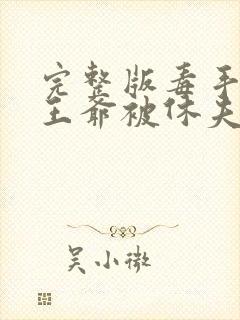 完整版毒手医妃王爷被休夫了封面