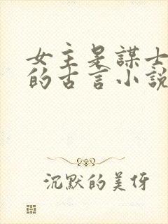 女主是谋士军师的古言小说