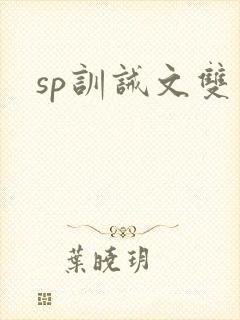 sp训诫文双男